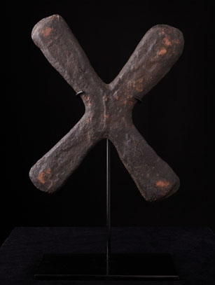 Katanga Cross (#2) - Luba, Kuba & Songye Peoples - D.R. Congo - Sold